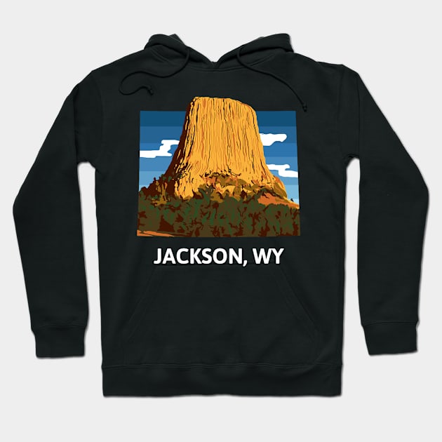 Jackson, WY Hoodie by A Reel Keeper